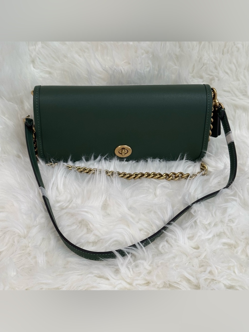 Coach Dinky 1974 Limited Re-Edition Green Glovetanned Leather Bag NWOT